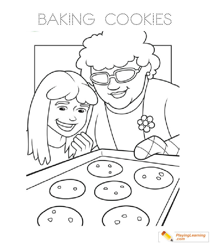 Cookie Coloring Page  for kids