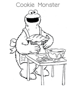 Cookie Monster Coloring Image 18 for kids
