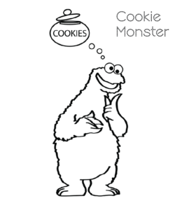 Cookie Monster Coloring Image 21 for kids