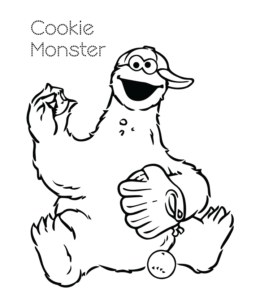 Cookie Monster Coloring Image 23 for kids