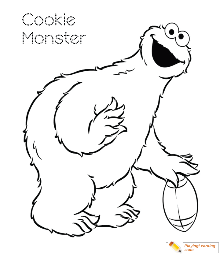 Cookie Monster Coloring Page 28 | Free Cookie Monster Coloring Page
