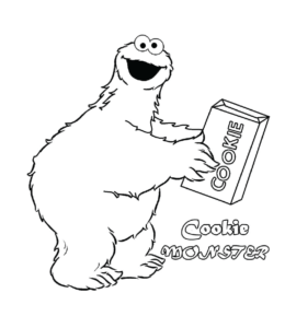 Cookie Monster Coloring Picture 33 for kids