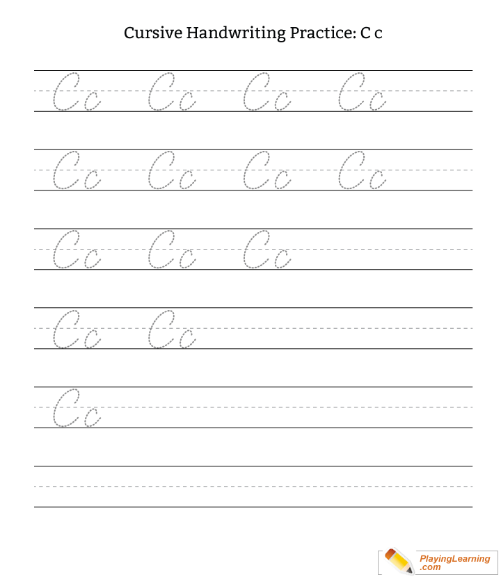 Cursive C SVG