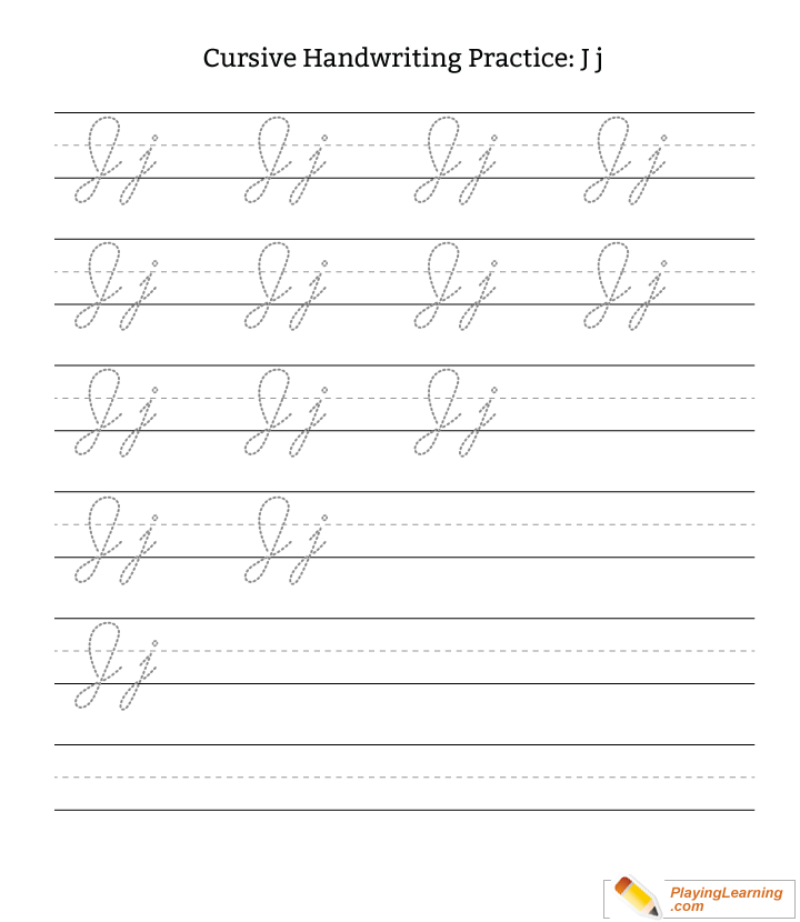 Printable Letter J In Cursive Writing Letter J In Cursive Cursive 