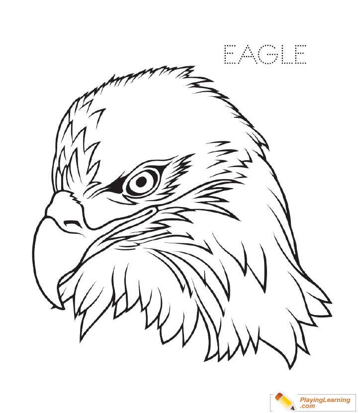 Eagle Coloring Page 06 | Free Eagle Coloring Page