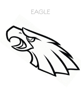 Philadelphia Eagles logo coloring picture  for kids