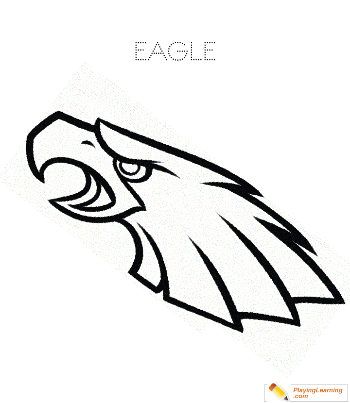 Eagle Coloring Page  for kids