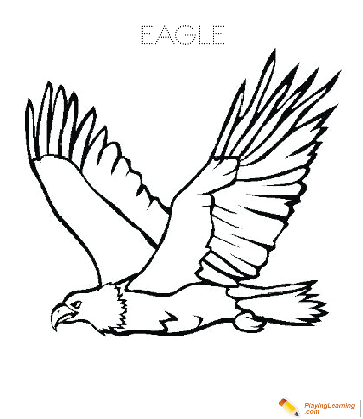 Eagle Coloring Page  for kids