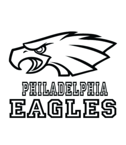 Philadelphia Eagles logo coloring page  for kids