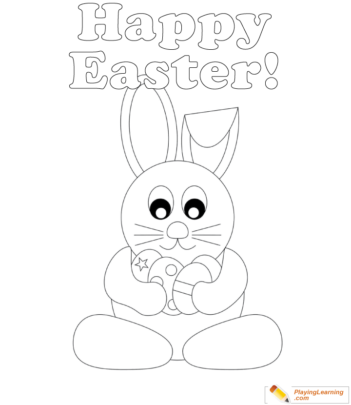 Easy Bunny Coloring Pages - Coloring Pages Free