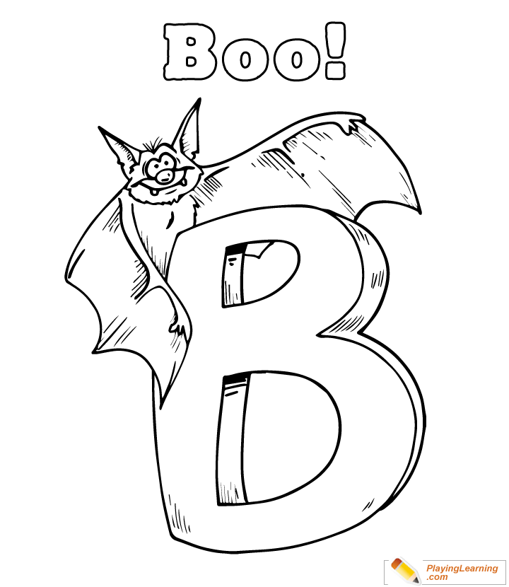 Easy Halloween Coloring Page 04 | Free Easy Halloween Coloring Page