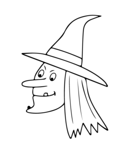 Easy Halloween Coloring Page 6 for kids