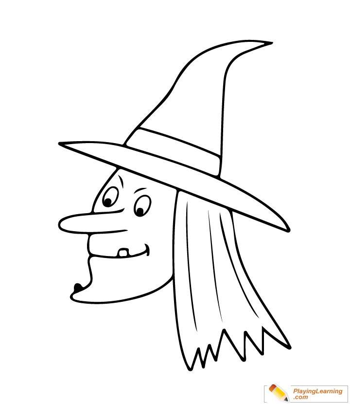 Easy Halloween Coloring Page 06 | Free Easy Halloween Coloring Page