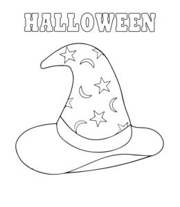 Easy Halloween Coloring Page 10 for kids