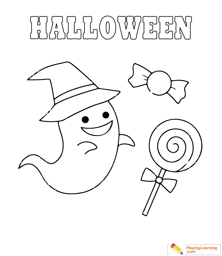 Easy Halloween Coloring Page 14 | Free Easy Halloween Coloring Page