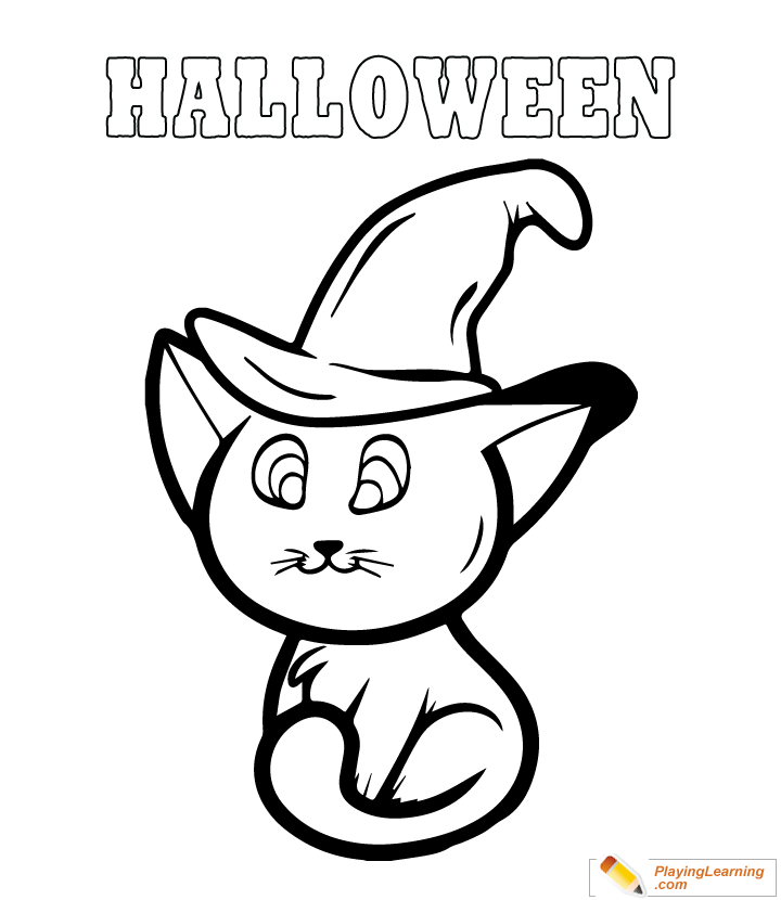 Easy Halloween Coloring Page 15 | Free Easy Halloween Coloring Page