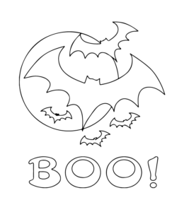 Easy Halloween Coloring Page 16 for kids