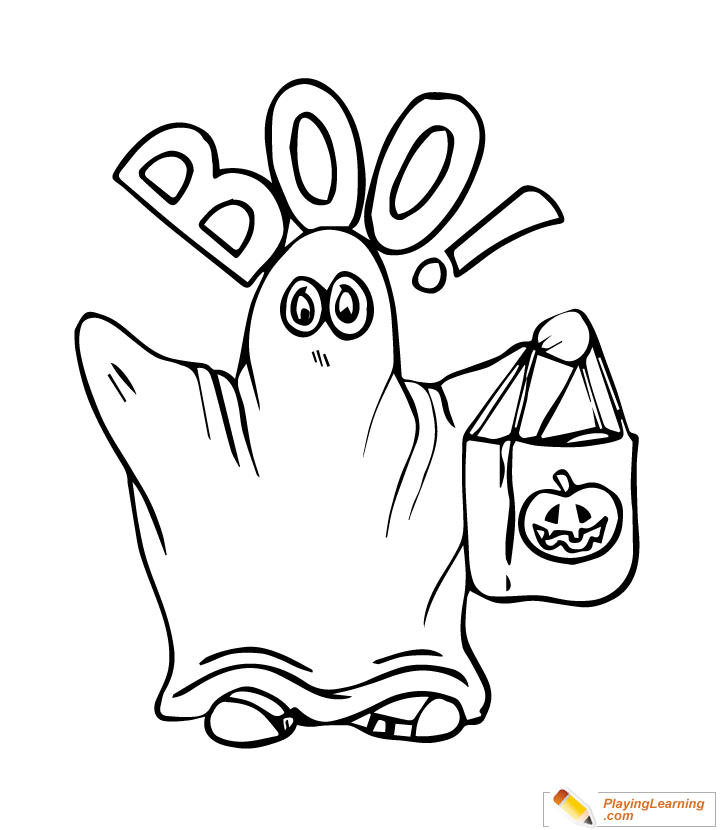 Easy Halloween Coloring Page 17 | Free Easy Halloween Coloring Page