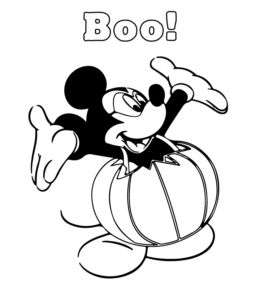 Easy Halloween Coloring Page 21 for kids