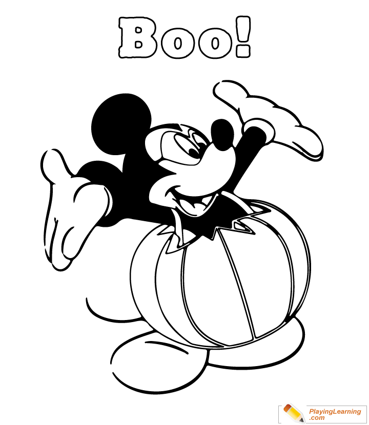 Easy Halloween Coloring Page  for kids