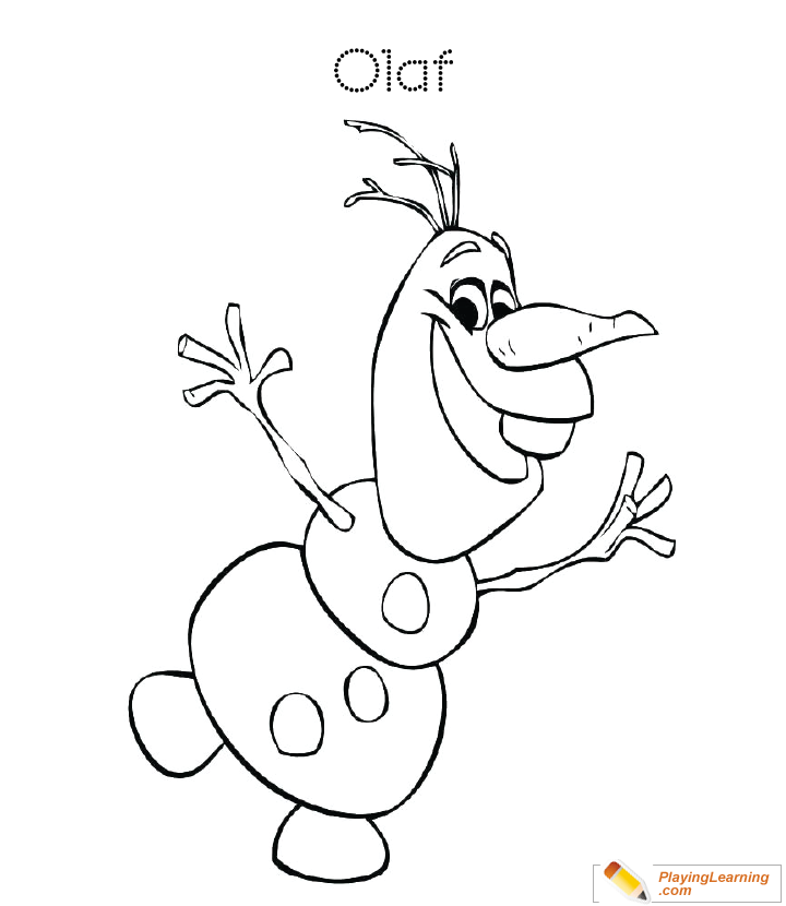 Easy Snowman Coloring Page  for kids
