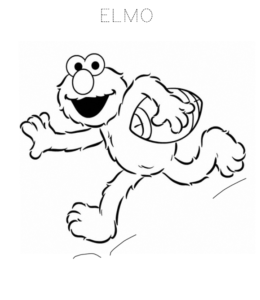 Sesame Street Elmo Coloring Page 5 for kids