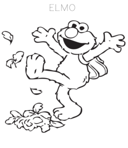 Sesame Street Elmo Coloring Page 6 for kids