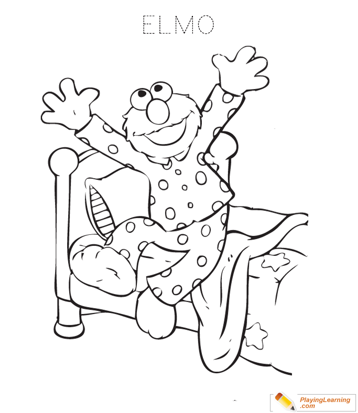 Elmo Coloring Page  for kids