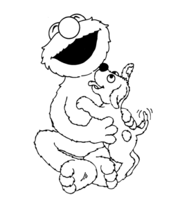 Sesame Street Elmo and Friends Coloring Sheet 2 for kids