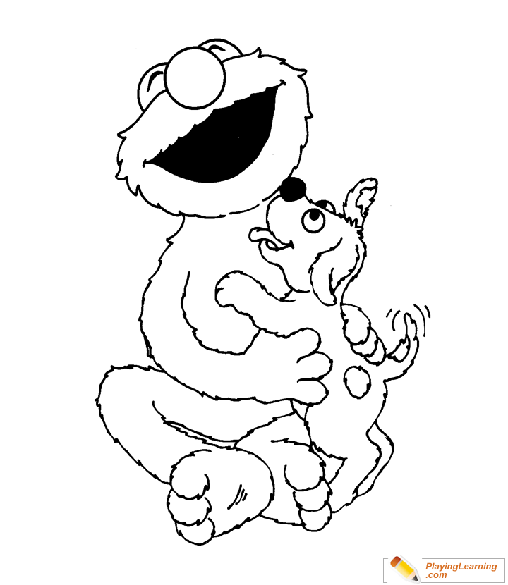 Elmo Coloring Page  for kids