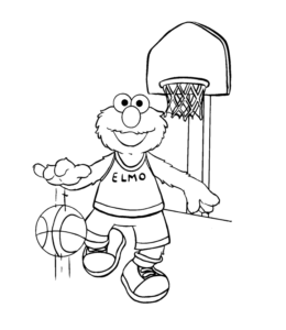 Sesame Street Elmo Coloring Page 19 for kids