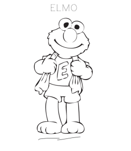 Elmo Coloring Page 2 for kids