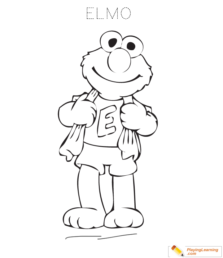 Elmo Coloring Page  for kids