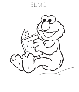 Elmo Coloring Page 3 for kids