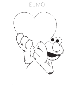 Elmo Coloring Page 4 for kids