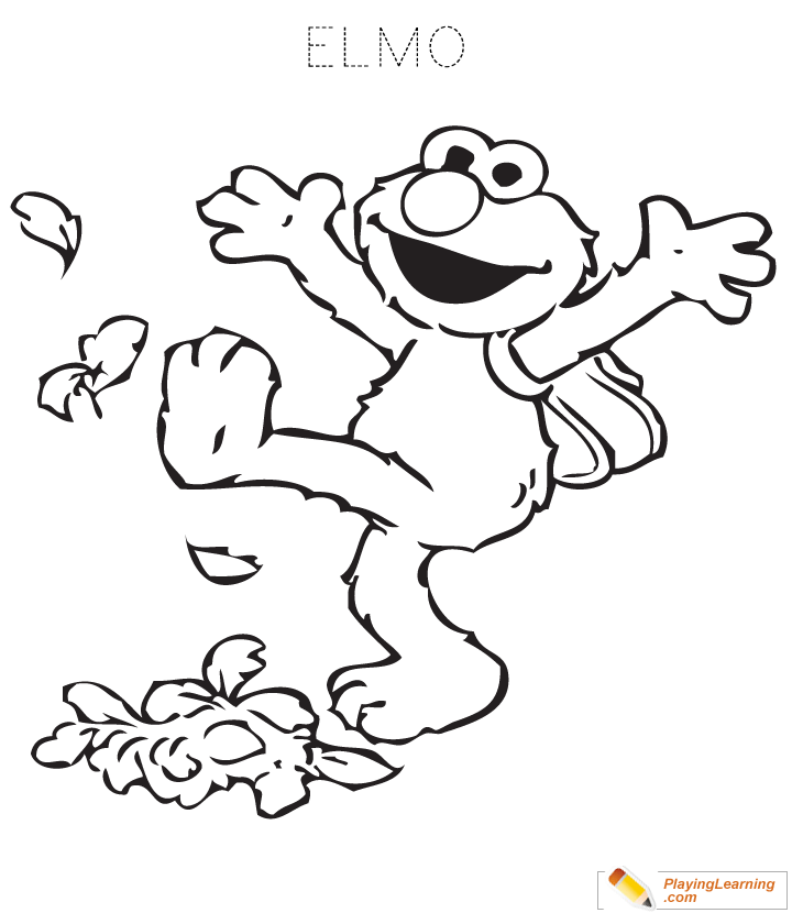 Elmo Coloring Page  for kids