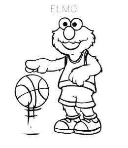 Elmo Coloring Page 8 for kids