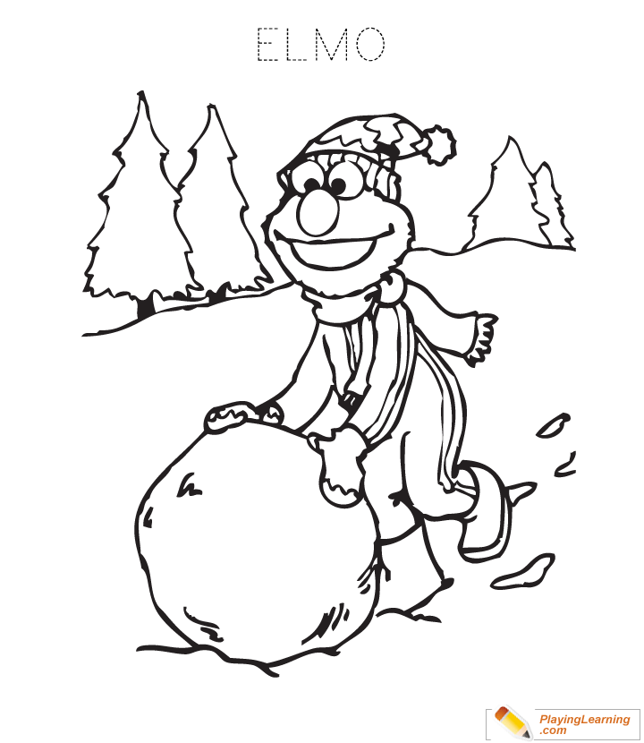 Elmo Coloring Page  for kids