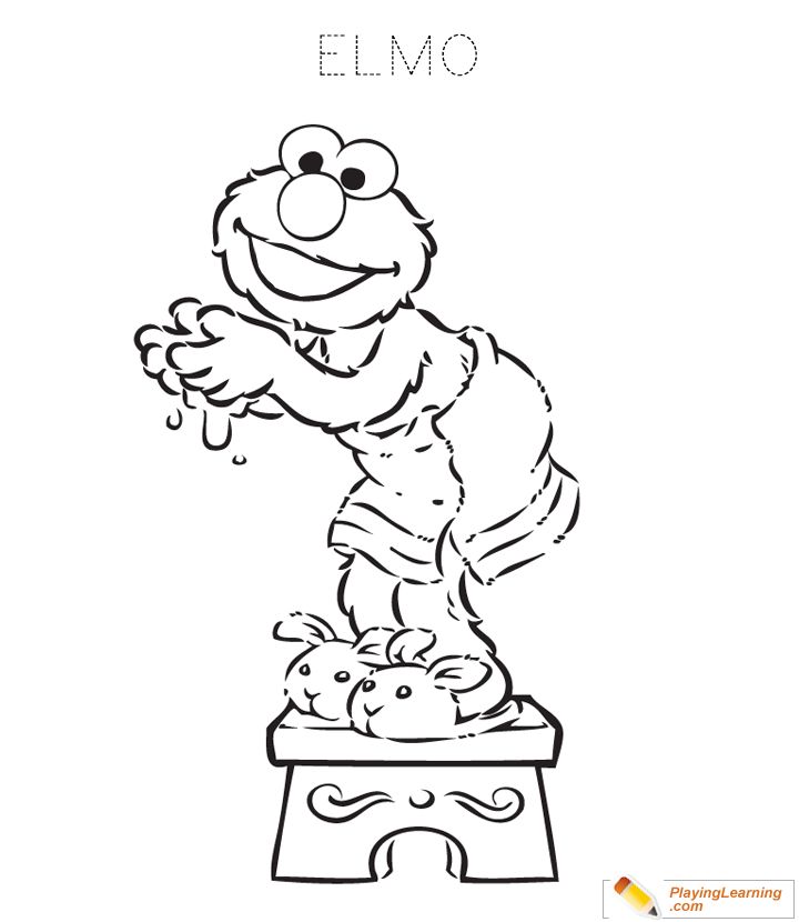 Elmo Coloring Page  for kids