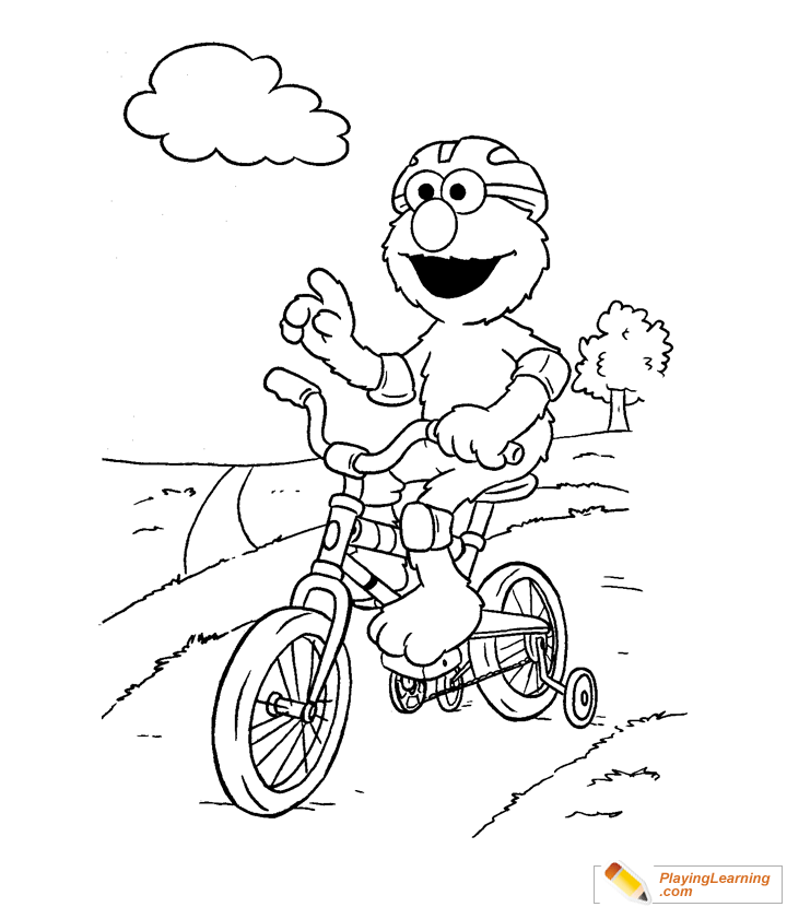 Elmo Coloring Page  for kids