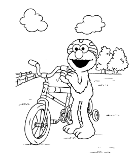 Elmo Coloring Page for kids