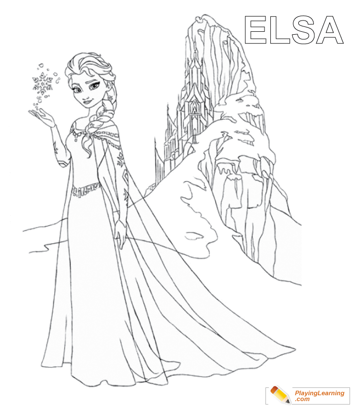 Download Elsa Coloring Page 09 | Free Elsa Coloring Page