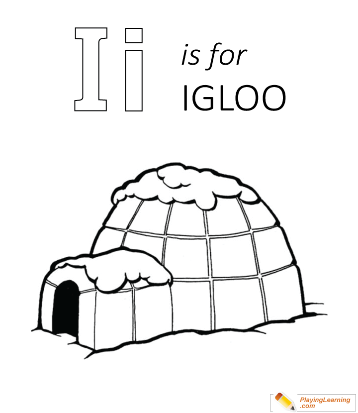 Free Printable Igloo Coloring Pages