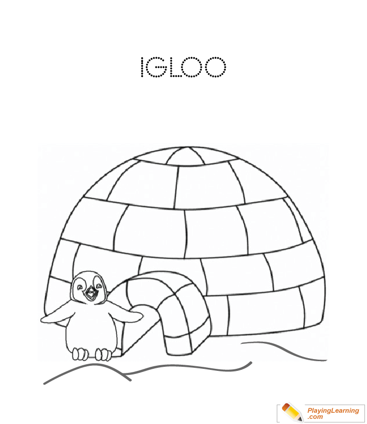 Download Eskimo Igloo Coloring Page 05 | Free Eskimo Igloo Coloring ...