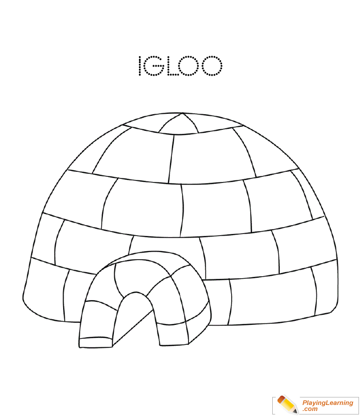 How To Draw An Igloo - YouTube