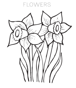 FlowerColoring Page 4 for kids