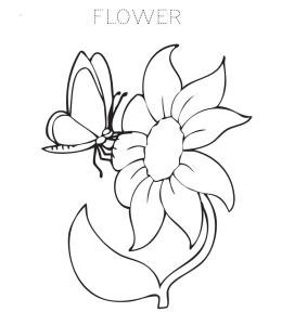 Flower Coloring Page 9 for kids