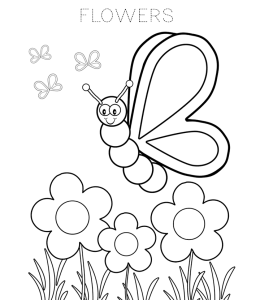 Flower Coloring Page 10 for kids