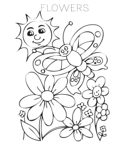 Flower Coloring Page 11 for kids