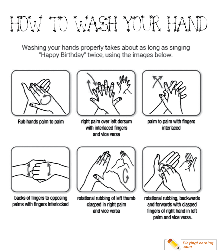 Download Flu Season How To Wash Hands Coloring Page 02 Free Flu Season How To Wash Hands Coloring Page